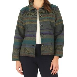 Christopher & Banks Jacket Blazer Top Women's Size Medium Stretch Work Career